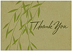 Bamboo Thank You Card A3046KW-X