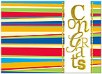 Colorful Congrats Card A3069D-X