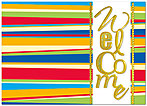 Colorful Welcome Card A3070D-X