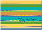 Congratulations Stripes Card D3076D-V