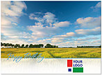 Blue Skies Logo Card D3086U-V