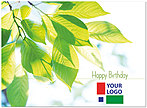 Green Leaves Logo Card D3087U-V