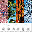 Seasons Card Calendar C3118U-AAA