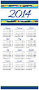 Colorful Border Magnetic Mini Calendar C3125Q-4B
