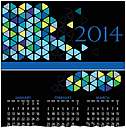 Shapes Wall Calendar D3138U-AA