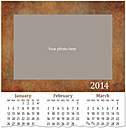 Pattern Photo Wall Calendar D3206U-4A