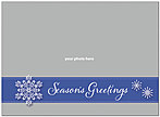 Blue Border Photo Card D3197U-4B