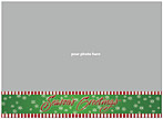 Stripes and Snowflakes Photo Card D3201U-4B