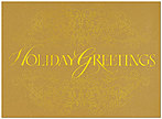 Golden Greetings Holiday Card H3143G-4A