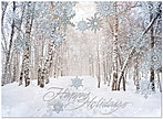 Wintery Walk Holiday Card H3148S-AAA