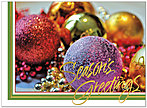 Colorful Ornaments Holiday Card H3158U-AA