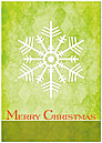 Simple Snowflake Christmas Card H3187KW-AA