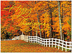 Autumn Fence Line Card H3092G-AAA