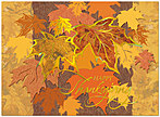 Shimmering Leaves Thanksgiving Card H3093G-AAA