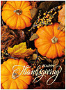 Pumpkins and Leaves Card H3105U-A