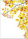 Bright Leaves Thanksgiving Card H3107KW-AA