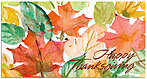 Watercolor Leaves Card H3111T-B