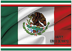Mexican Flag Card D5099D-Y