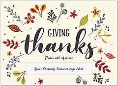Giving Thanks Die Cut Thanksgiving Card H9093U-AA
