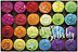 Rainbow Cupcakes Postcard A1622P-ZZ