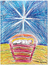 Nativity Christmas Card D2156U-PL1