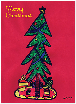Christmas Tree Card D2157U-PL1