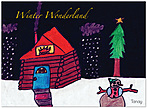 Winter Night Holiday Card D2159U-10PK