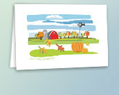 Recycled Thanksgiving Cards