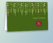 Green Recycled Holiday Greeting Cards