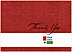 Red Logo Thank You Card D108D-V