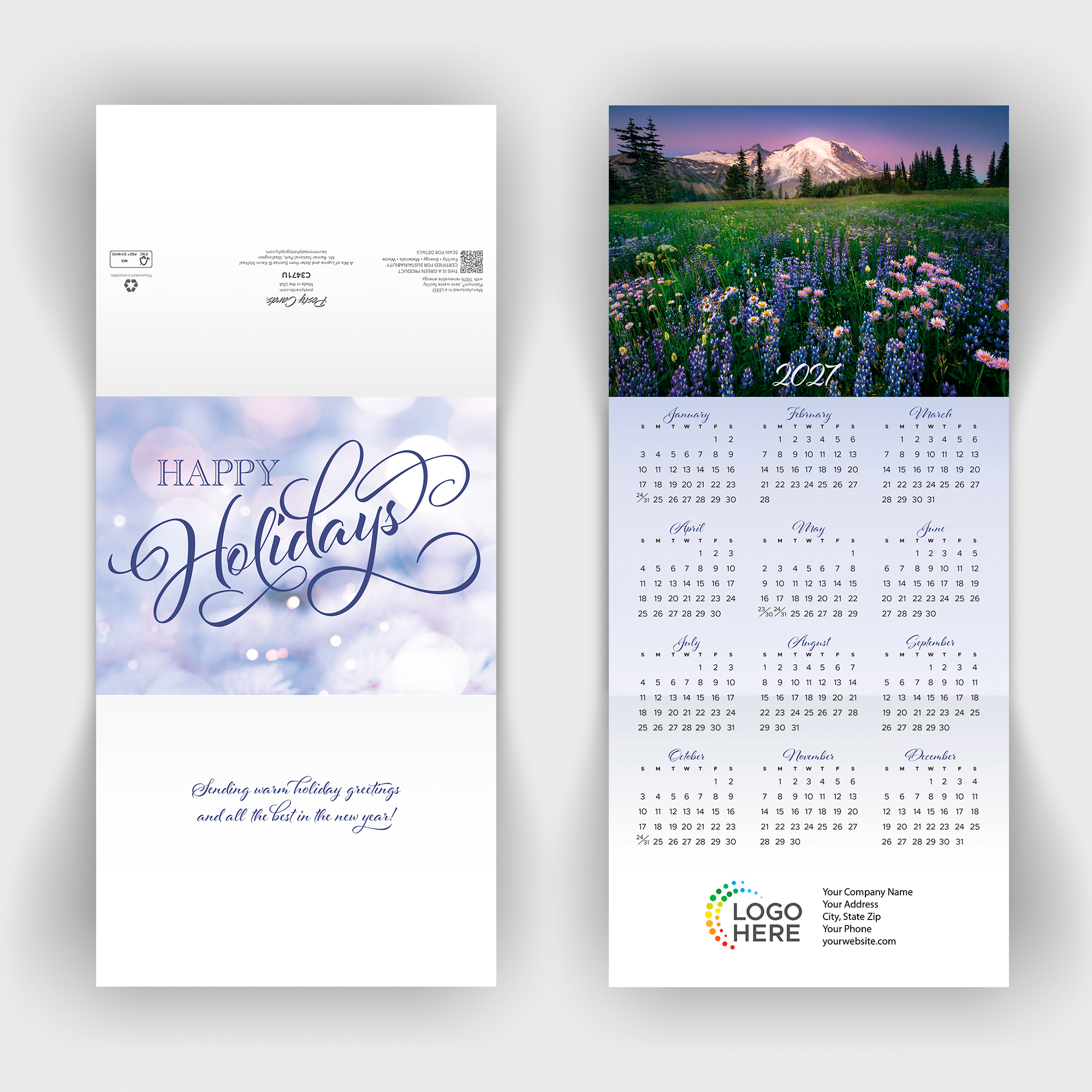 Mountain Premium Calendar Card C3471U-AAA