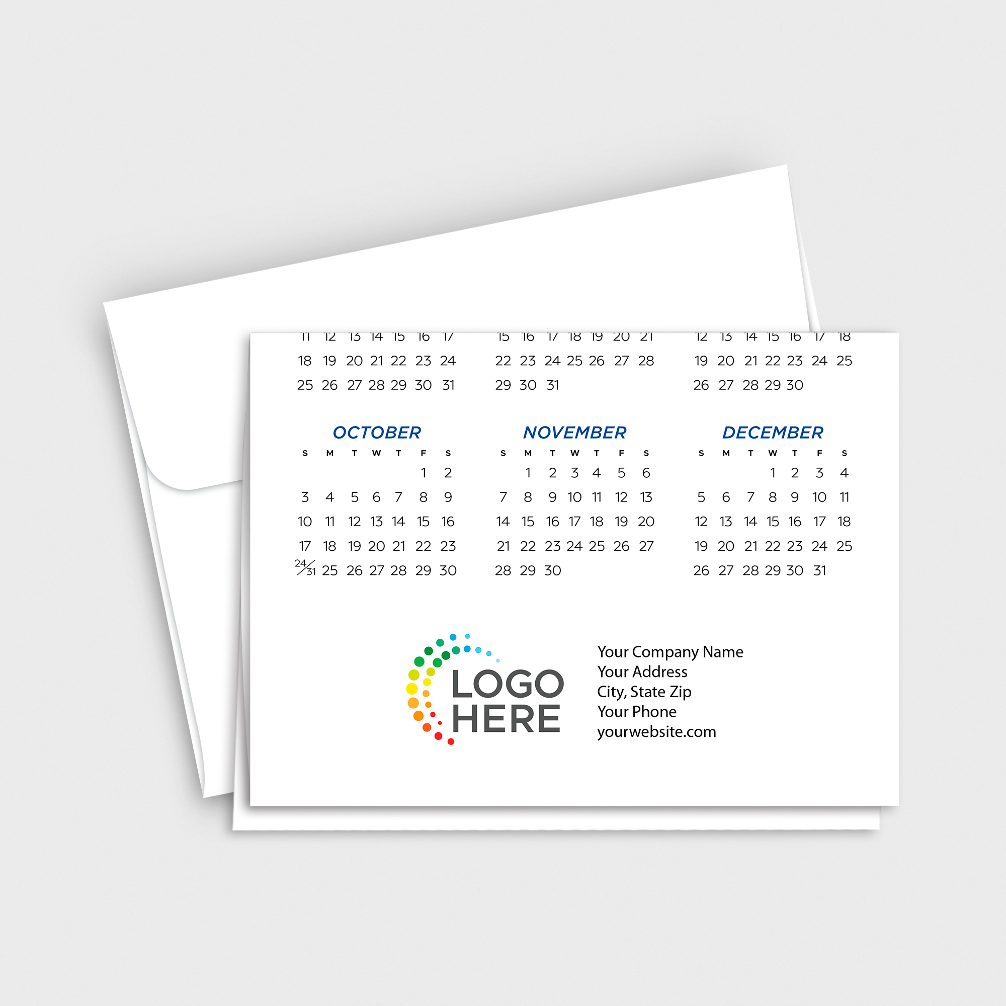 Dynamic 2027 Foil Calendar Card C3474U-AAA