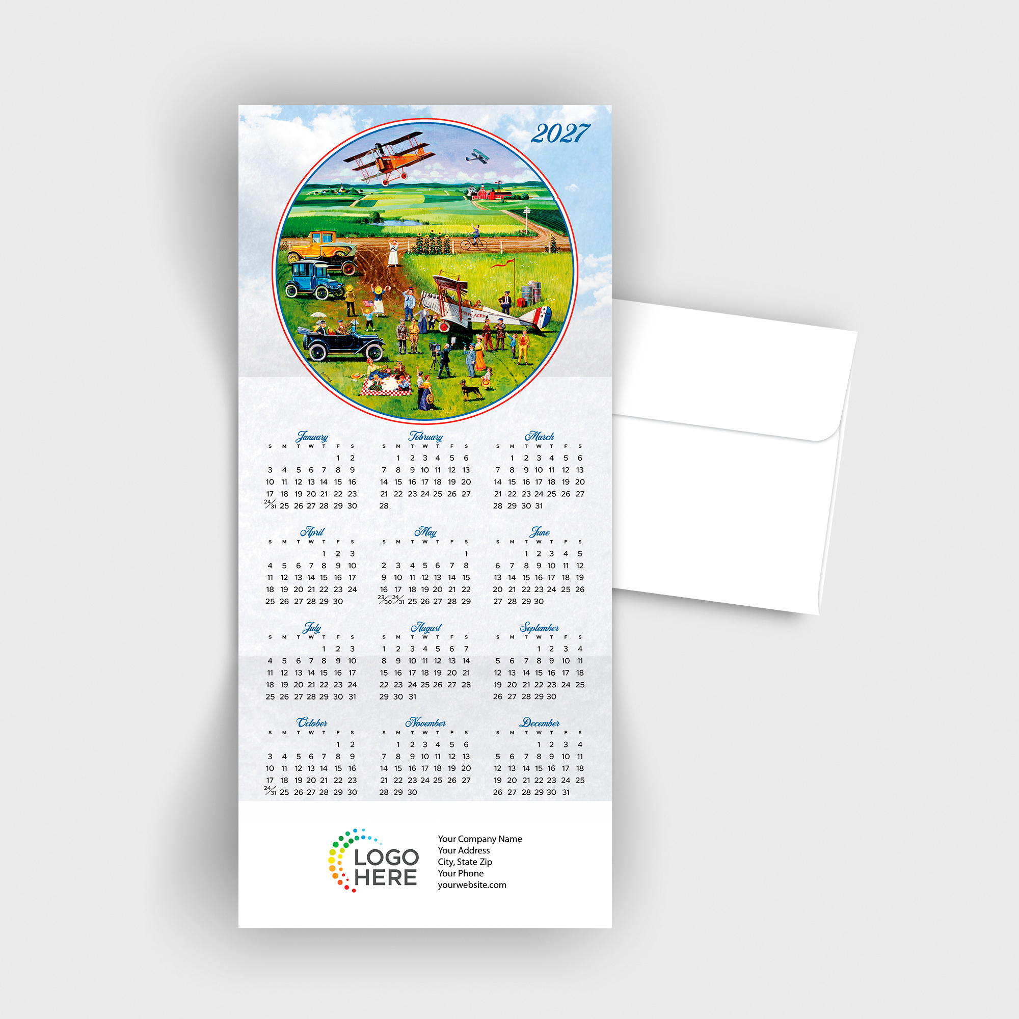 Up and Away Calendar Card C3476U-AA
