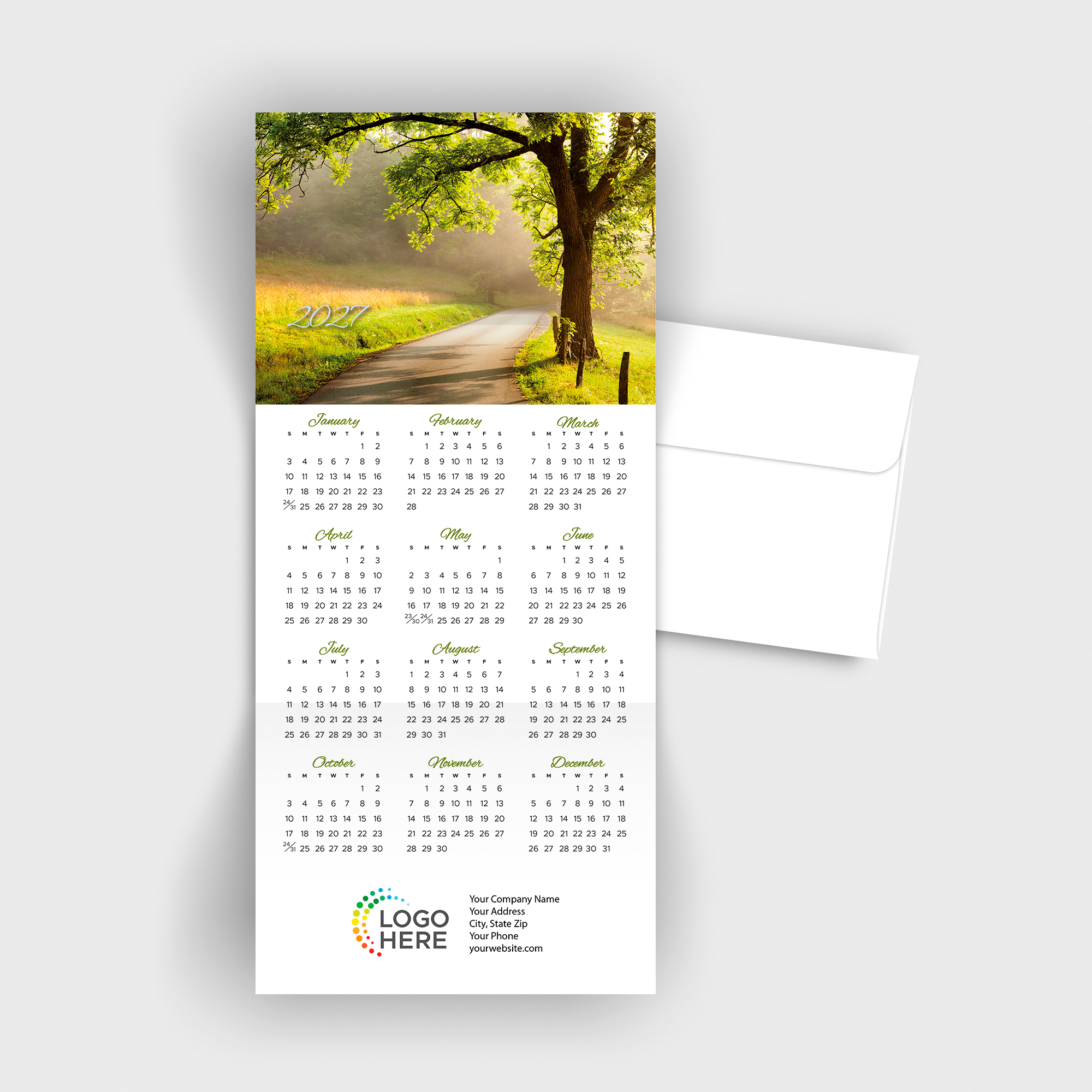 New Beginnings Calendar Card C3480U-AA