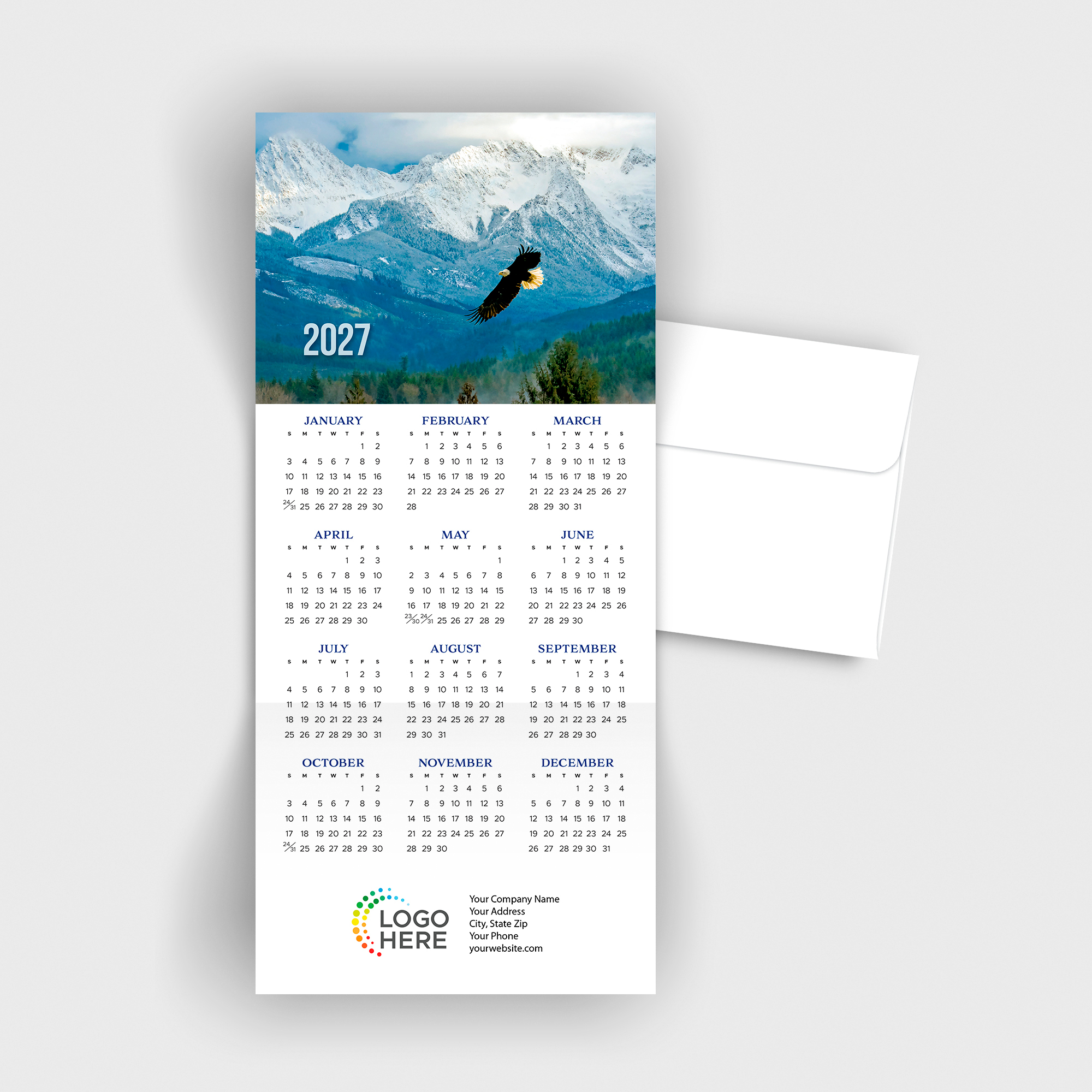 Soaring Eagle Calendar Card C3482U-AA