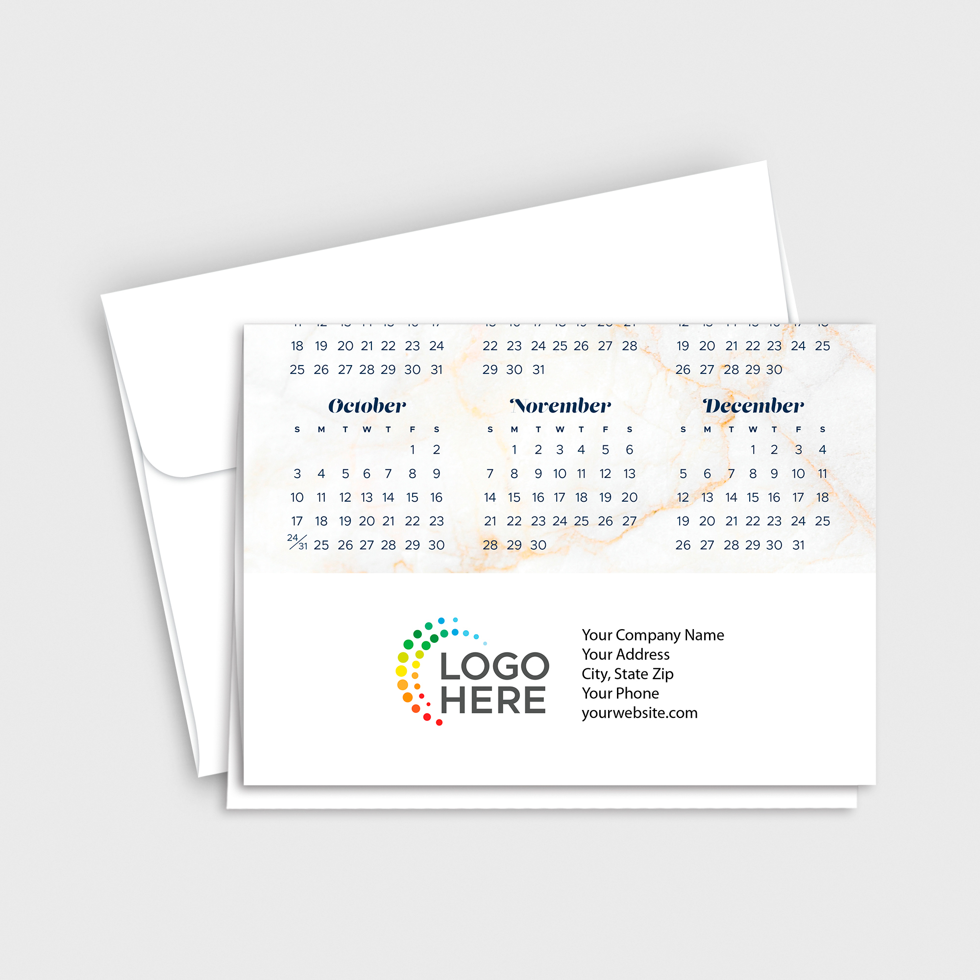 Bullish Year Calendar Card D3486U-AA