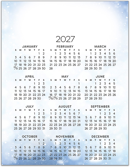 Breezy Bokeh Promo Calendar D3494Q-4B