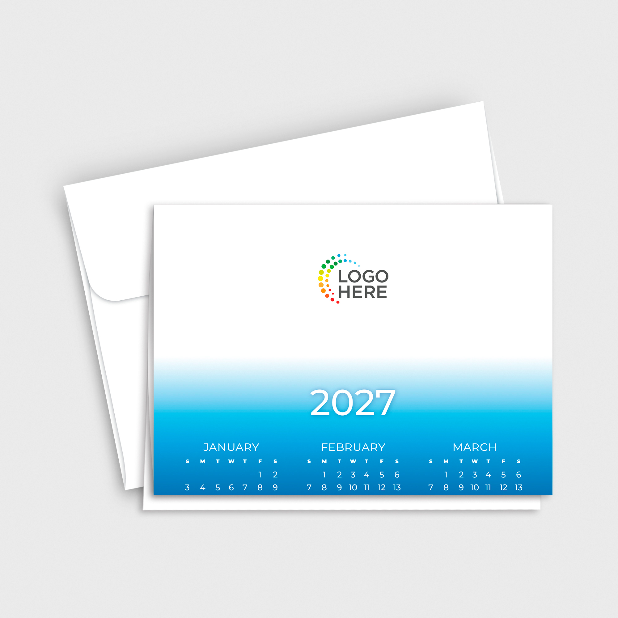 Universe Logo Top Calendar Card D3504U-4A