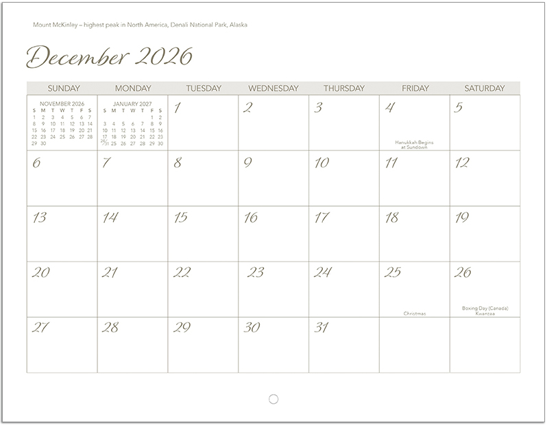 Scenic World Wall Calendar DW27SWM