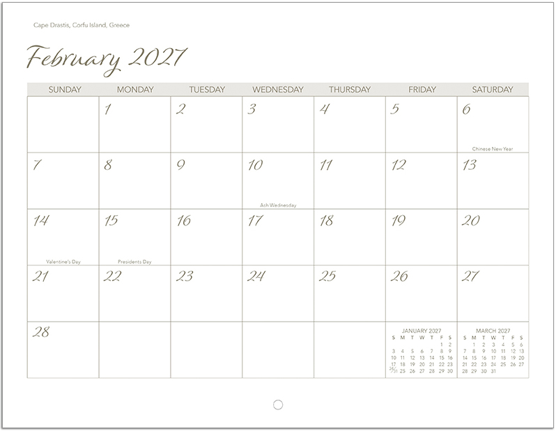 Scenic World Wall Calendar DW27SWM