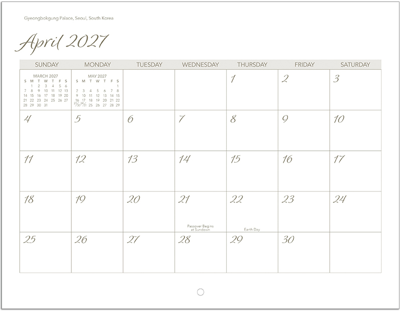 Scenic World Wall Calendar DW27SWM