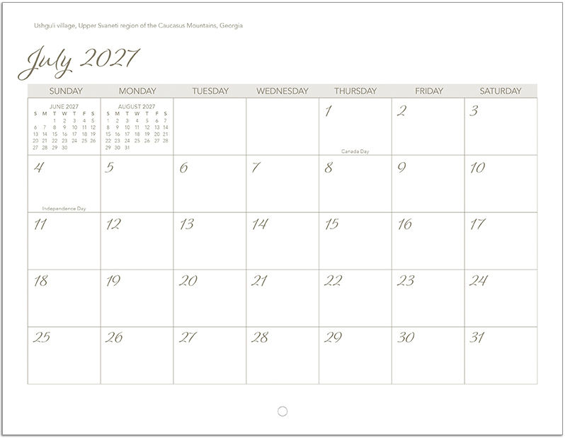 Scenic World Wall Calendar DW27SWM