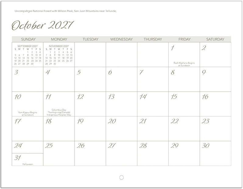 Scenic World Wall Calendar DW27SWM