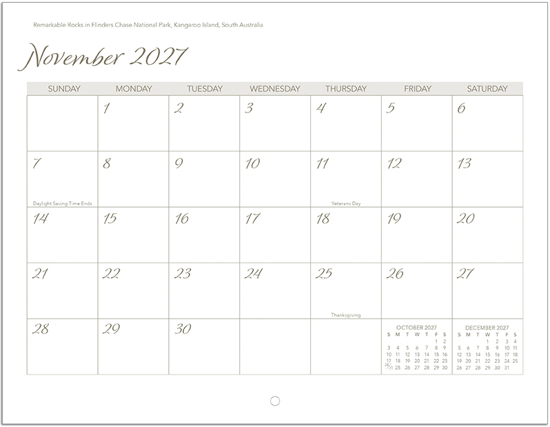 Scenic World Wall Calendar DW27SWM