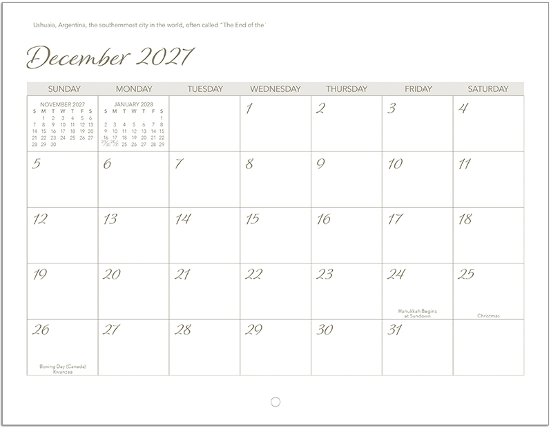 Scenic World Wall Calendar DW27SWM