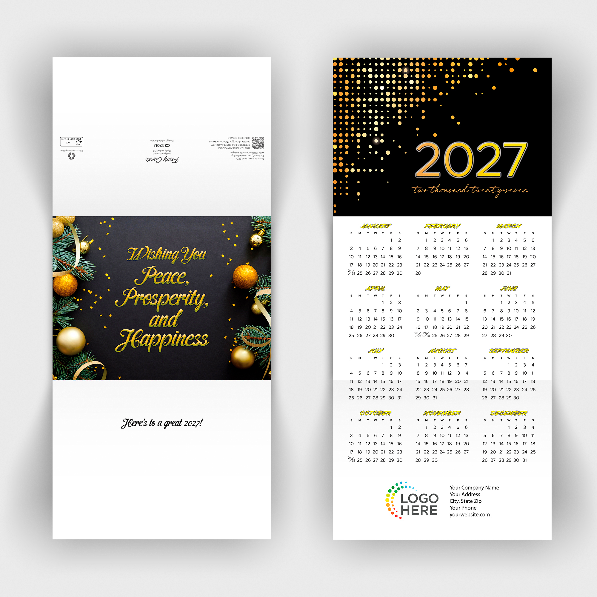 Graphic Premium Calendar Card C3470U-AAA