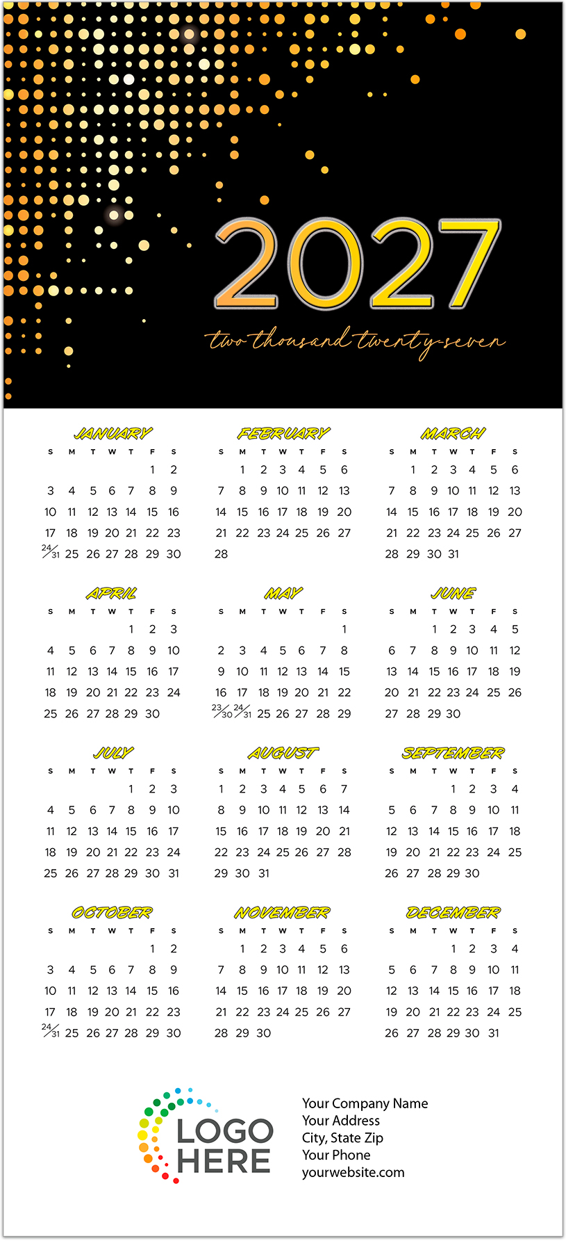 Graphic Premium Calendar Card C3470U-AAA