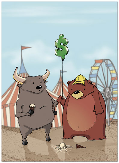 Bull & Bear Birthday Card 926U-Y