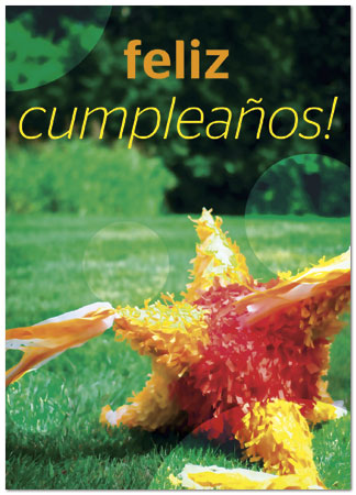 Festive Piñata Birthday Card X41D-Y