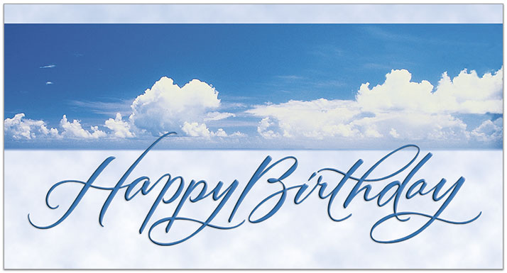 Clouds Birthday Card X33T-Z